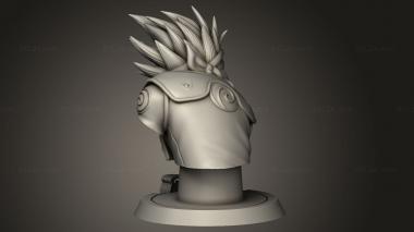 Busts of heroes and monsters (Kakashi Logo, BUSTH_3046) 3D models for cnc