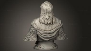 Busts of heroes and monsters (Kenobi, BUSTH_3049) 3D models for cnc