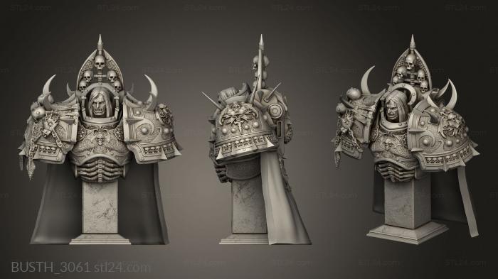 Busts of heroes and monsters (Konrad Curze, BUSTH_3061) 3D models for cnc