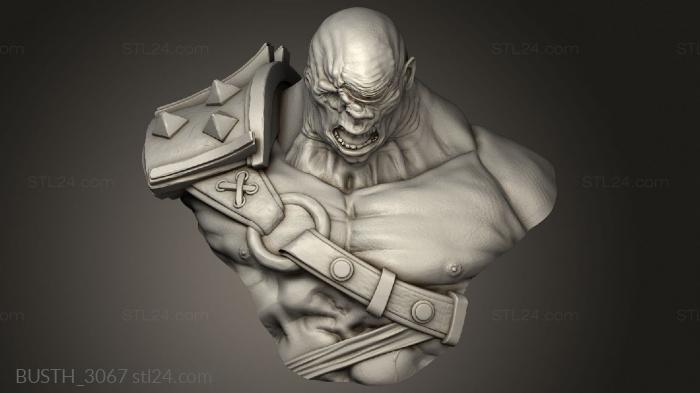 Busts of heroes and monsters (Krom Cyclops, BUSTH_3067) 3D models for cnc