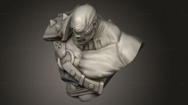 Busts of heroes and monsters (Krom Cyclops, BUSTH_3067) 3D models for cnc