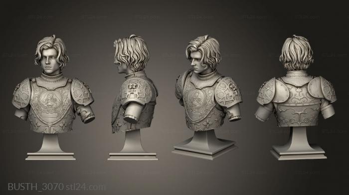 Busts of heroes and monsters (Kuton Aristocrat Soldier Sir Wulfstan, BUSTH_3070) 3D models for cnc