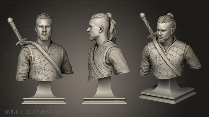 Busts of heroes and monsters (Kuton Uhtred, BUSTH_3072) 3D models for cnc