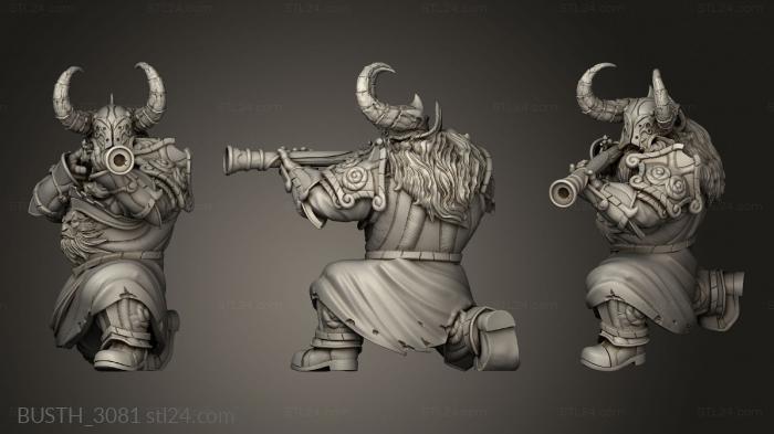 Busts of heroes and monsters (Leadspitter Bjargan, BUSTH_3081) 3D models for cnc