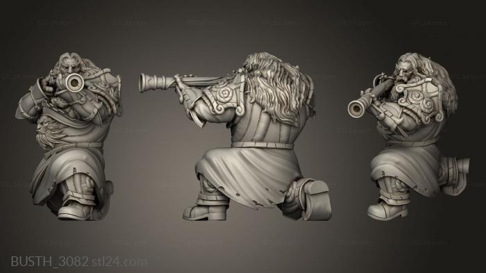 Busts of heroes and monsters (Leadspitter Bjargan, BUSTH_3082) 3D models for cnc