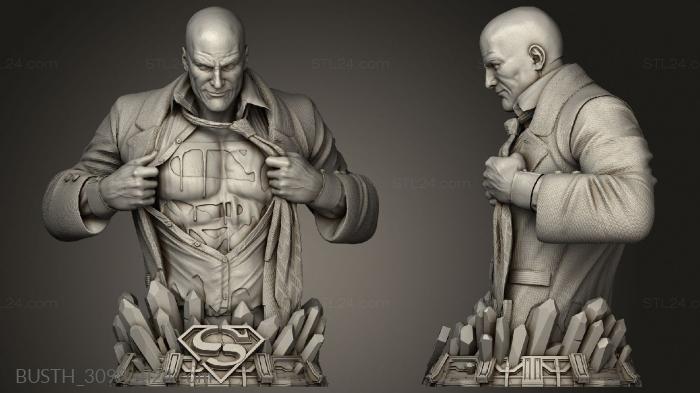 Busts of heroes and monsters (Lex Luthor, BUSTH_3098) 3D models for cnc