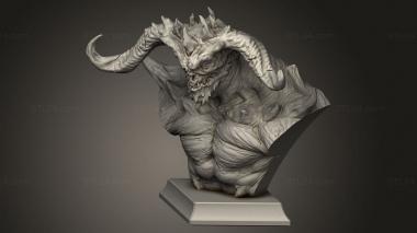 Busts of heroes and monsters (Light in the shadow Pit Fiend, BUSTH_3099) 3D models for cnc