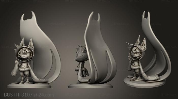 Busts of heroes and monsters (lol VEX, BUSTH_3107) 3D models for cnc