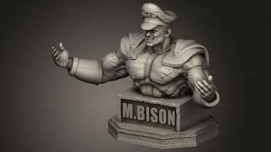 Busts of heroes and monsters (Bison Street Fighter from streetfighter and, BUSTH_3117) 3D models for cnc