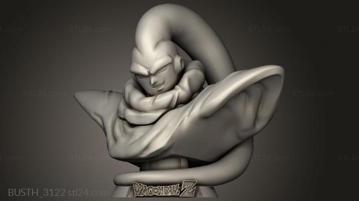 Busts of heroes and monsters (Majin Boo Piccolo, BUSTH_3122) 3D models for cnc