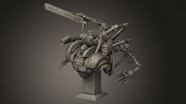 Busts of heroes and monsters (Manus Ferrus Arachnida, BUSTH_3139) 3D models for cnc