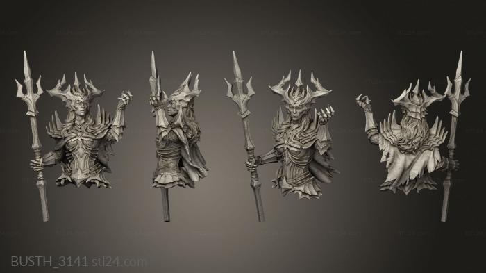 Busts of heroes and monsters (Margareth, BUSTH_3141) 3D models for cnc