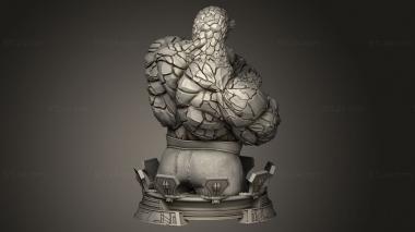 Busts of heroes and monsters (Marvel The Thing One, BUSTH_3155) 3D models for cnc