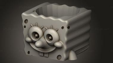 Busts of heroes and monsters (Mates Spongebob, BUSTH_3161) 3D models for cnc