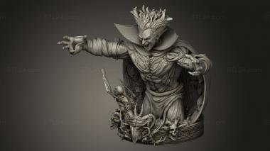 Busts of heroes and monsters (Mephisto, BUSTH_3165) 3D models for cnc