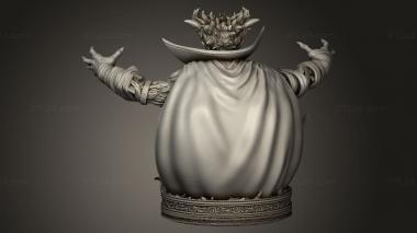 Busts of heroes and monsters (Mephisto, BUSTH_3165) 3D models for cnc