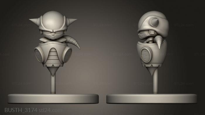 Busts of heroes and monsters (mini zer, BUSTH_3174) 3D models for cnc