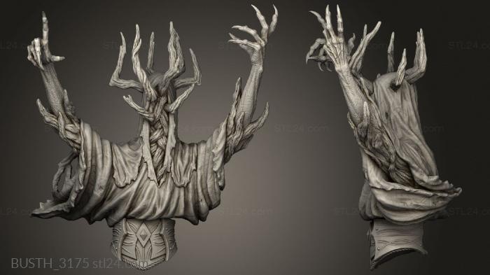 Busts of heroes and monsters (Miniatures Tangleheart Forest Pilgrim, BUSTH_3175) 3D models for cnc
