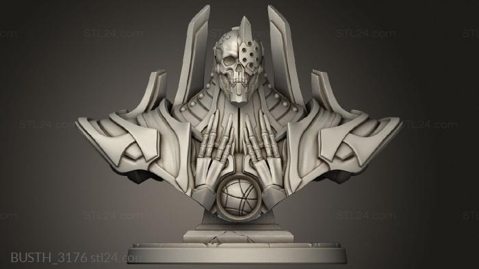 Busts of heroes and monsters (Mad Architect, BUSTH_3176) 3D models for cnc