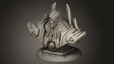 Busts of heroes and monsters (Mad Architect, BUSTH_3176) 3D models for cnc