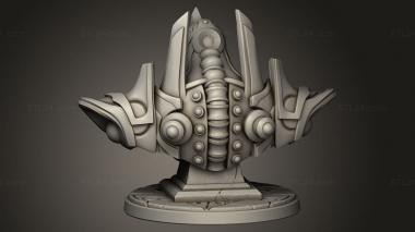 Busts of heroes and monsters (Mad Architect, BUSTH_3176) 3D models for cnc