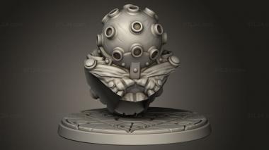 Busts of heroes and monsters (The Face Huge, BUSTH_3178) 3D models for cnc