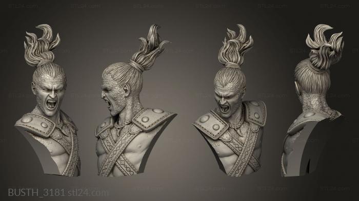 Busts of heroes and monsters (Mirsudirth, BUSTH_3181) 3D models for cnc