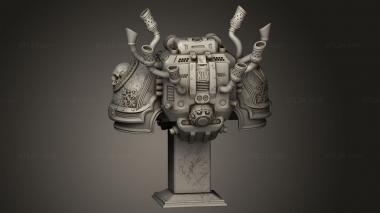 Busts of heroes and monsters (Mortarion back, BUSTH_3191) 3D models for cnc