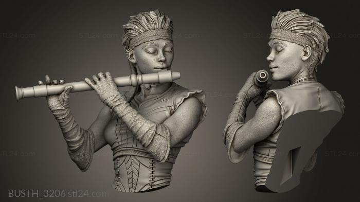 Busts of heroes and monsters (Natasha Blaine, BUSTH_3206) 3D models for cnc