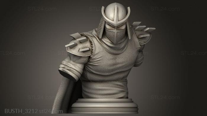 Busts of heroes and monsters (Nacho Shredder mesh, BUSTH_3212) 3D models for cnc