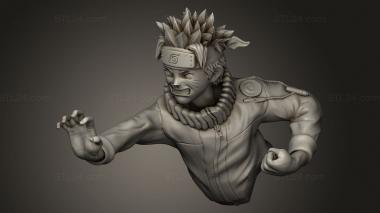 Busts of heroes and monsters (Naruto, BUSTH_3214) 3D models for cnc