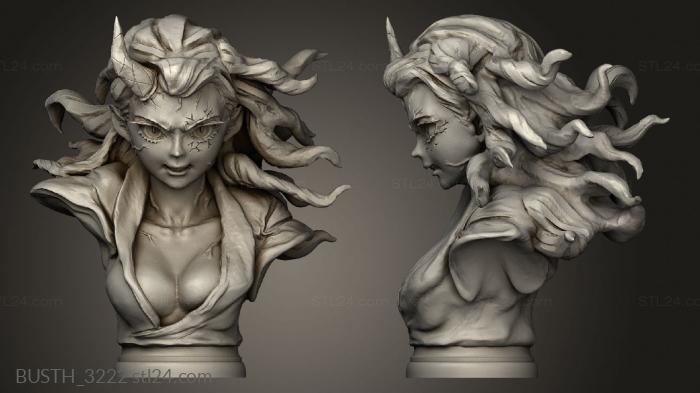 Busts of heroes and monsters (nezuko berserk, BUSTH_3222) 3D models for cnc