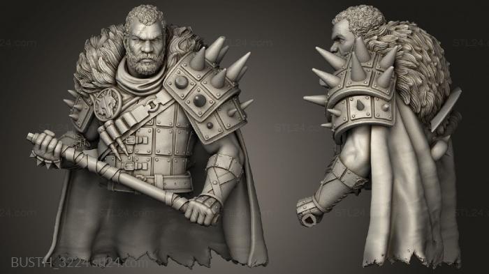 Busts of heroes and monsters (Night Hunters Roderick Van Herald, BUSTH_3224) 3D models for cnc