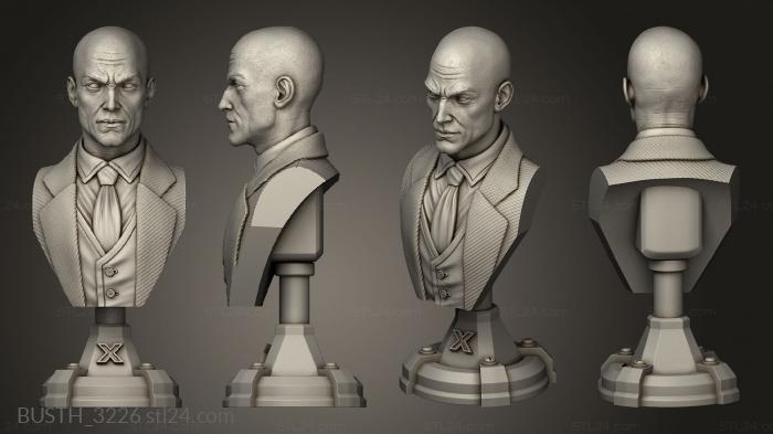 Busts of heroes and monsters (Ninja Charles Xavier Professor, BUSTH_3226) 3D models for cnc