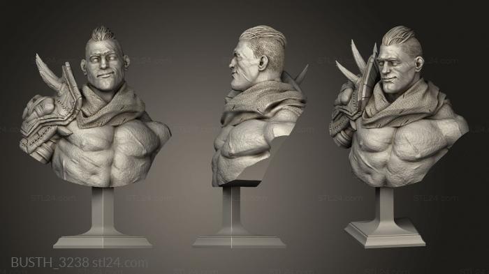 Busts of heroes and monsters (Loktor, BUSTH_3238) 3D models for cnc