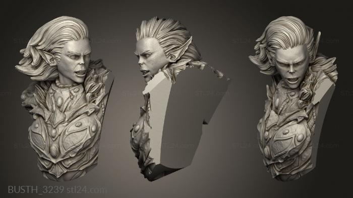 Busts of heroes and monsters (Xylith Vrylas, BUSTH_3239) 3D models for cnc