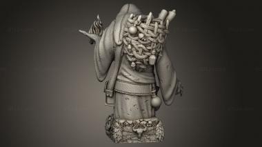 Busts of heroes and monsters (Orc Chess, BUSTH_3247) 3D models for cnc