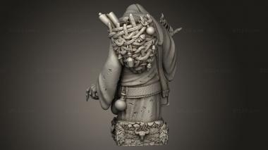 Busts of heroes and monsters (Orc Chess, BUSTH_3248) 3D models for cnc