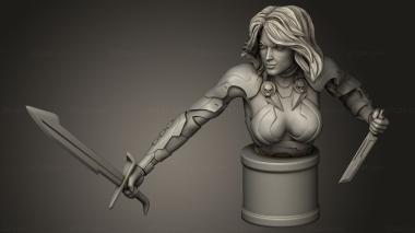 Busts of heroes and monsters (ored Gamora RKS, BUSTH_3255) 3D models for cnc