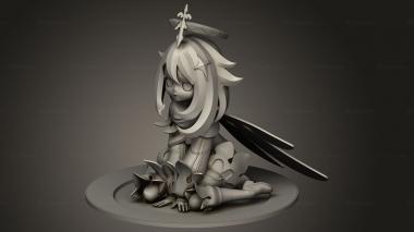 Busts of heroes and monsters (Paimon Genshin Impact, BUSTH_3262) 3D models for cnc