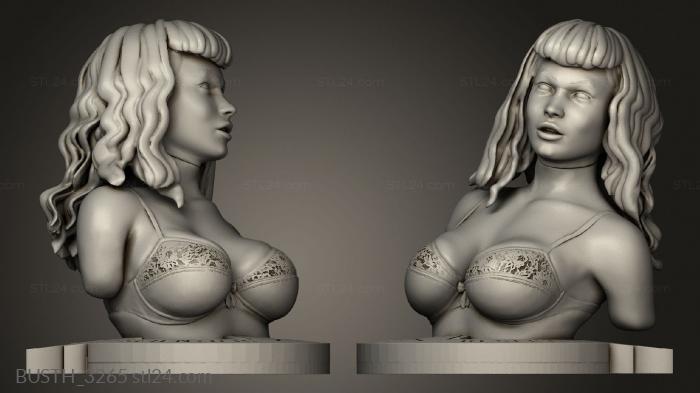 Busts of heroes and monsters (Peggy Bettie Sparx BM, BUSTH_3265) 3D models for cnc