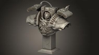 Busts of heroes and monsters (Perturabo Robo Trobo, BUSTH_3271) 3D models for cnc