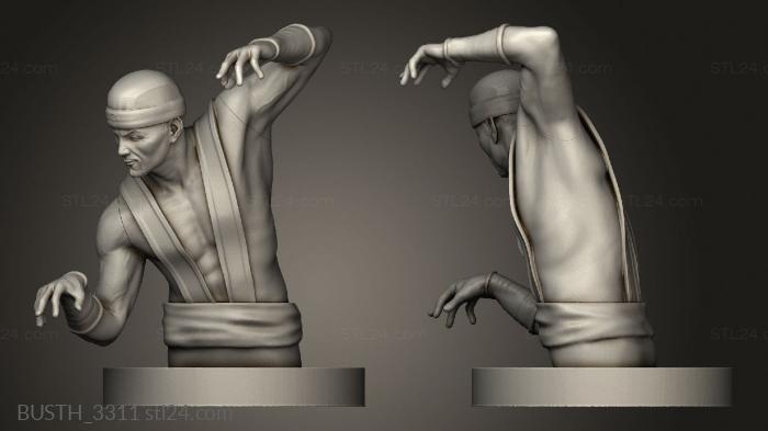 Busts of heroes and monsters (Raiden Vs Shang Tsung, BUSTH_3311) 3D models for cnc