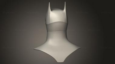 Busts of heroes and monsters (batman able helmet cowl RP ben affleck, BUSTH_3314) 3D models for cnc