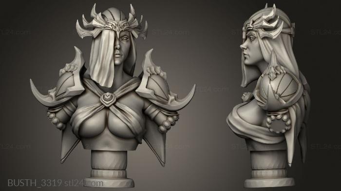 Busts of heroes and monsters (redclay jan Boss, BUSTH_3319) 3D models for cnc