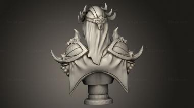 Busts of heroes and monsters (redclay jan Boss, BUSTH_3319) 3D models for cnc