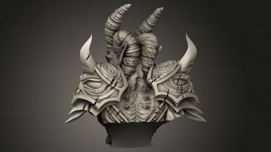 Busts of heroes and monsters (Rough and Tumbleodemone, BUSTH_3339) 3D models for cnc