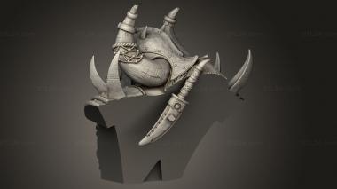 Busts of heroes and monsters (Book Bloodletter, BUSTH_3343) 3D models for cnc