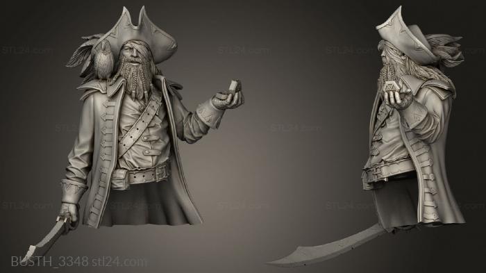 Busts of heroes and monsters (Ship Ahoy Matt Jones, BUSTH_3348) 3D models for cnc