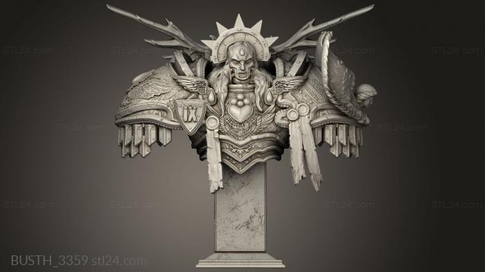 Busts of heroes and monsters (Sanguinius, BUSTH_3359) 3D models for cnc
